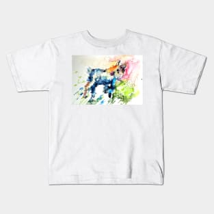 Baby goat playing Kids T-Shirt